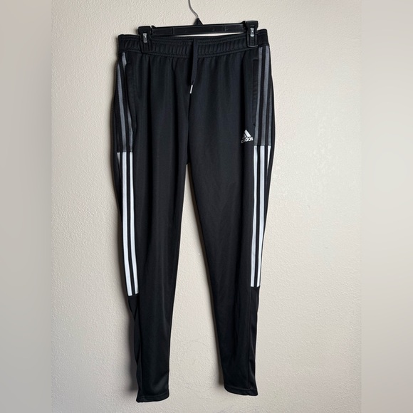 Adidas Men Size Small Aeroready Jogger Track Pants Logo‎ Black - Picture 1 of 6
